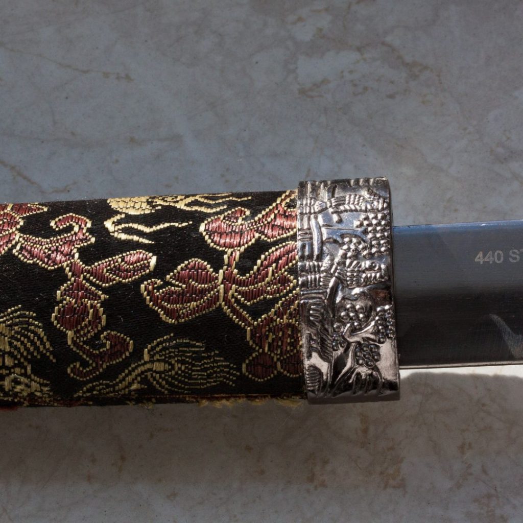A Japanese sword typically used in iaido. 
